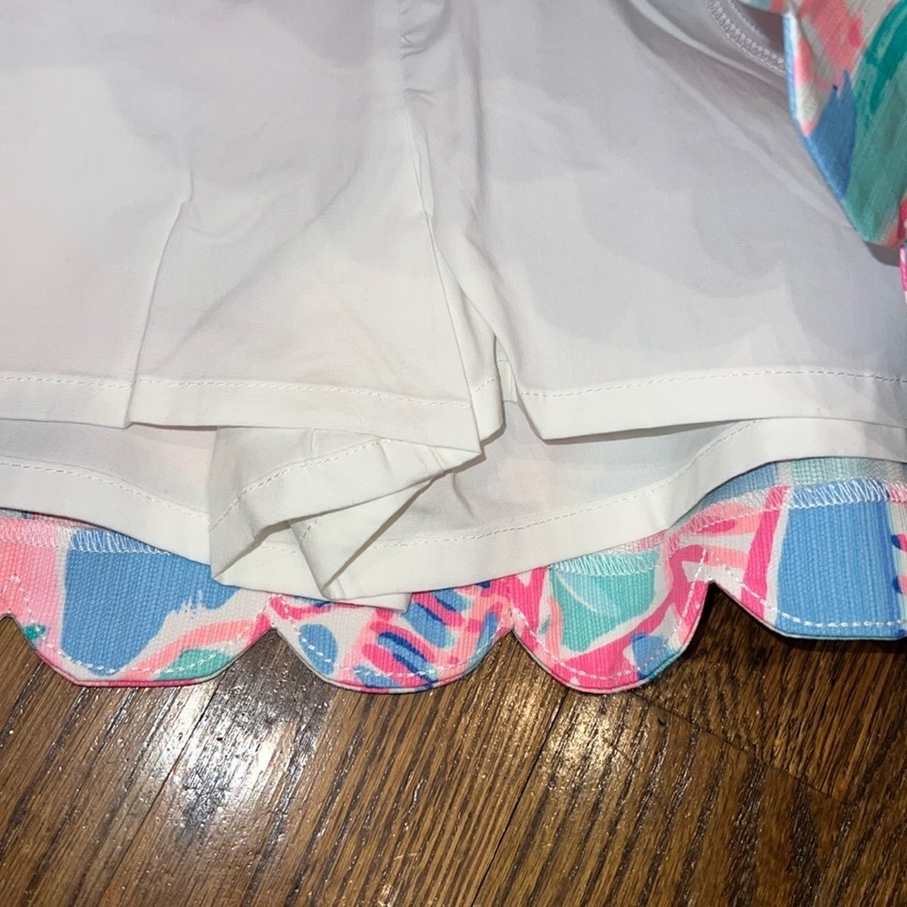 Lilly Pulitzer Colette Skort in Out to Sea Watercolor Sailboat print size 10 NWT - Picture 9 of 9